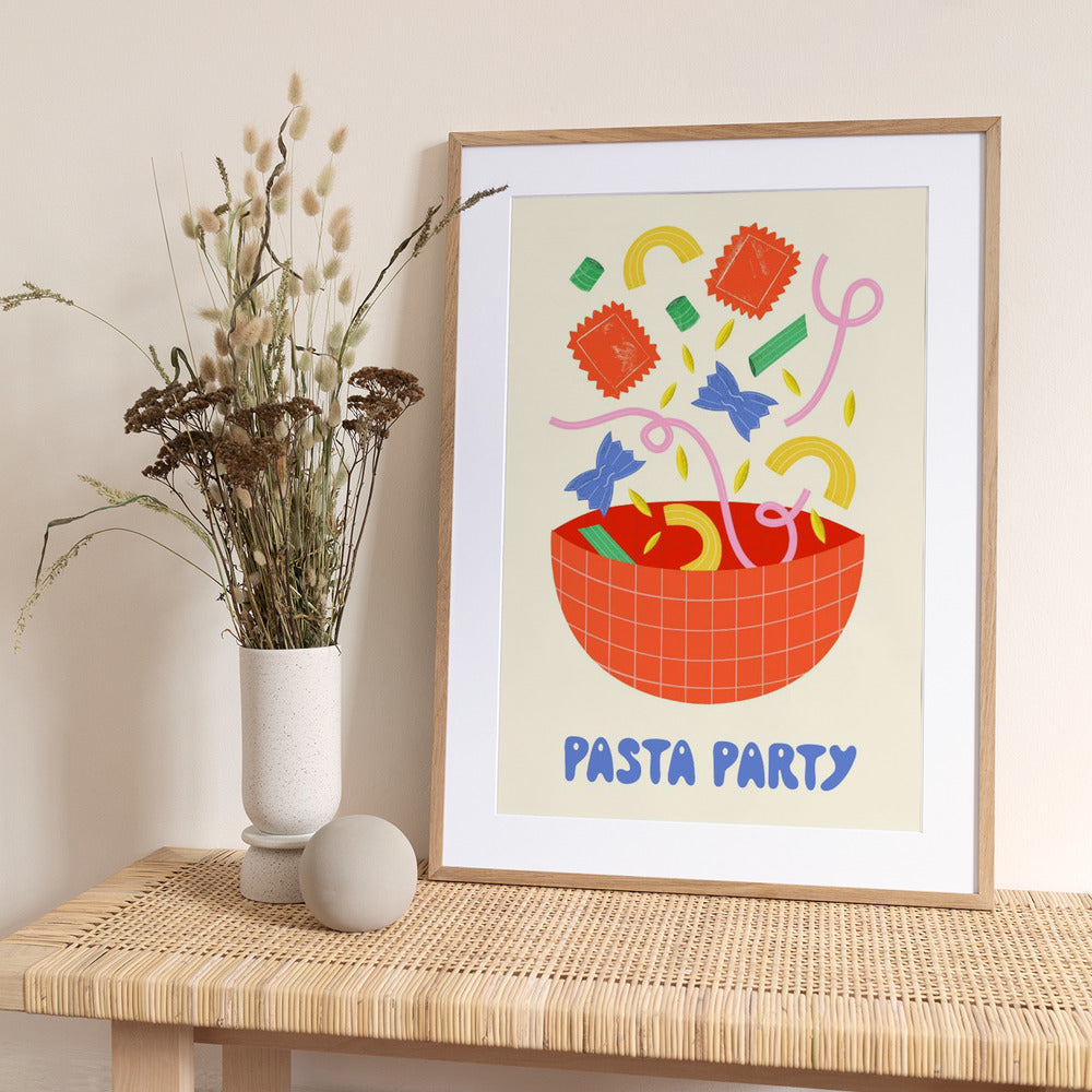 Pasta Party - Art Print by Melissa Donne
