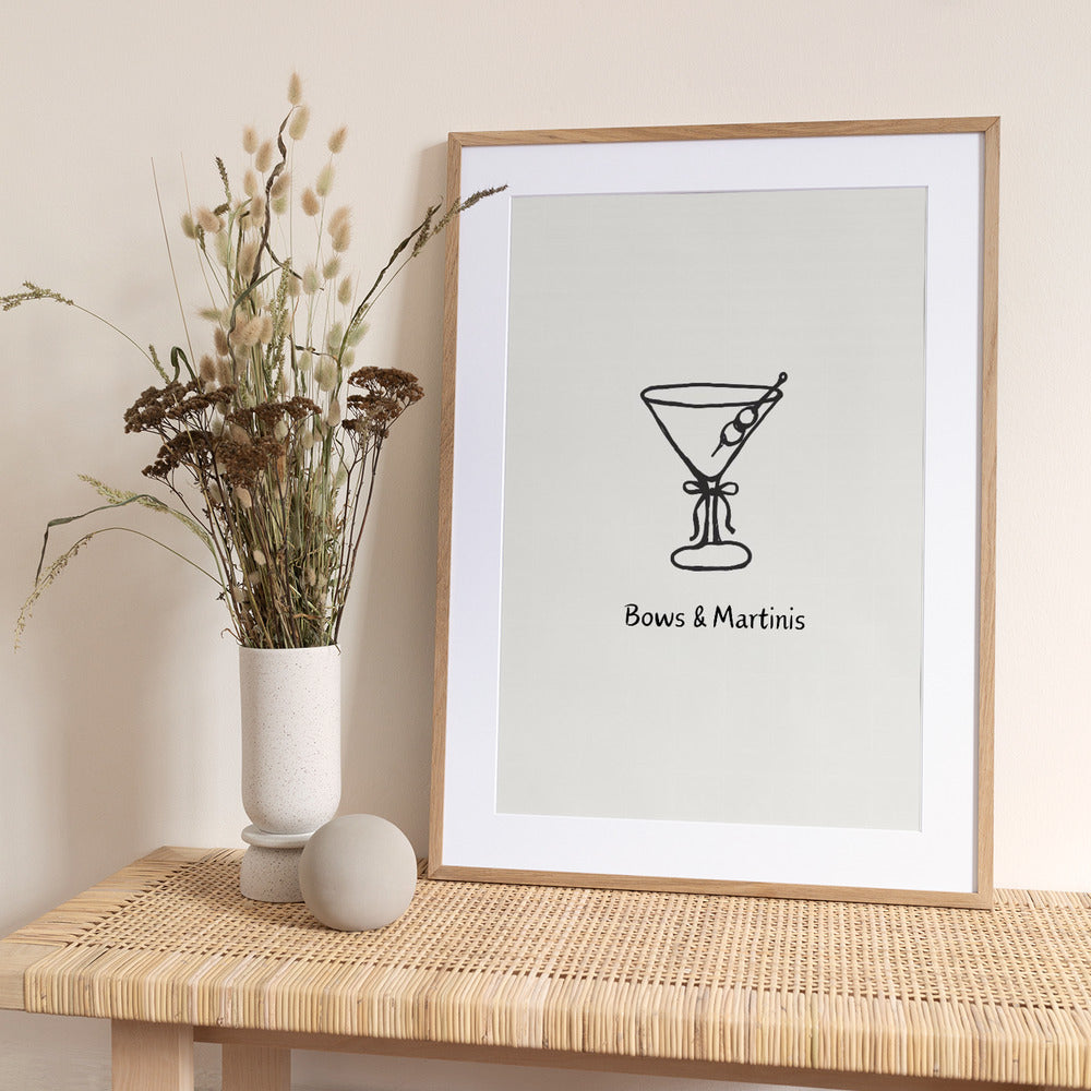 Bows & Martinis - Art Print by ART of living