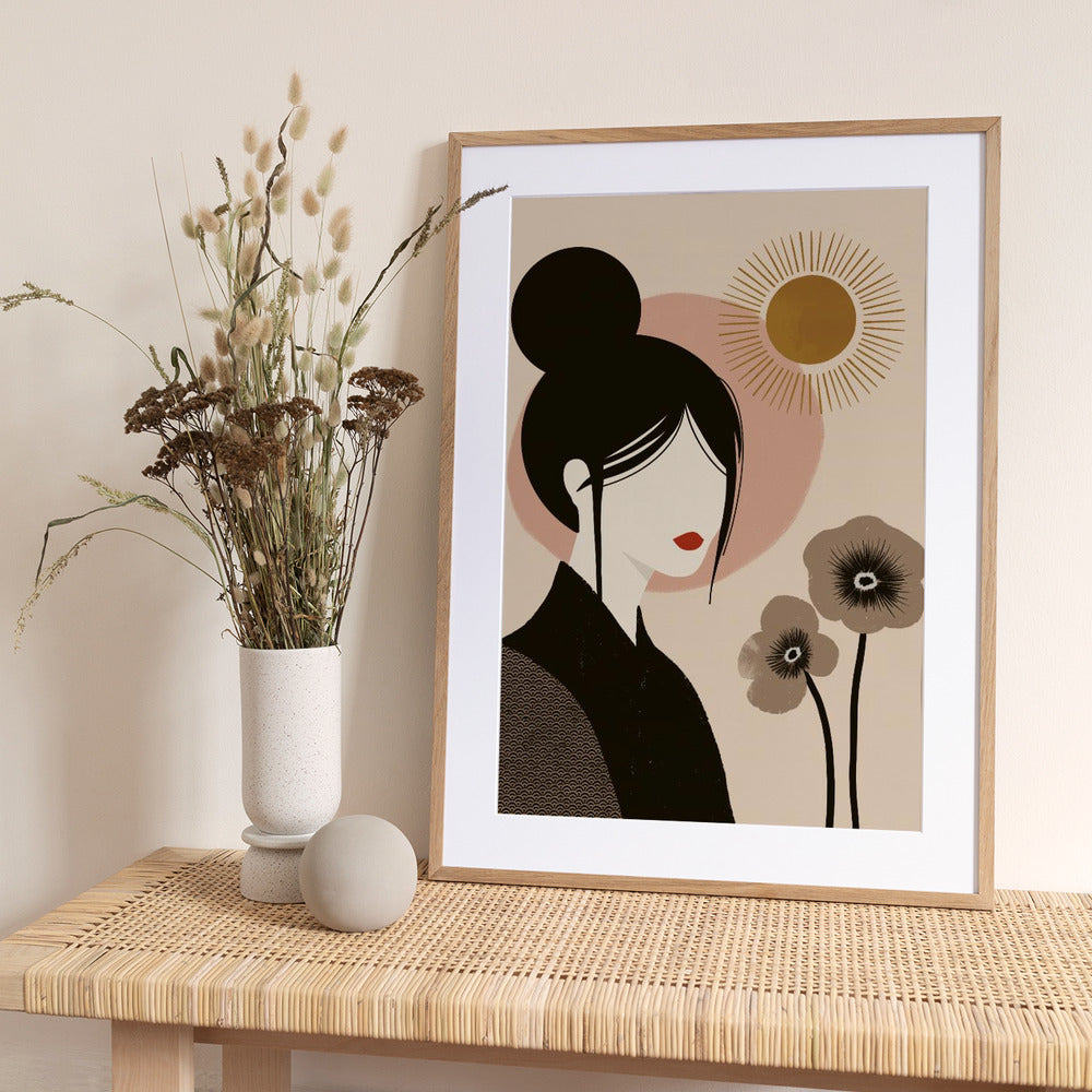 Japandi Lady - Art Print by Katarzyna Gąsiorowska