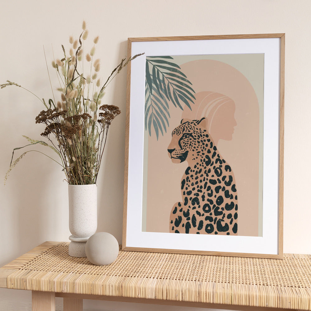 Boho Leopard - Art Print by Katarzyna Gąsiorowska