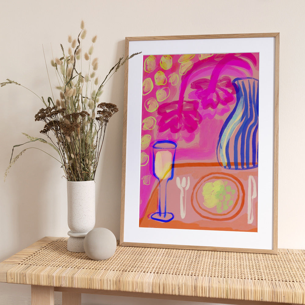 Vibrant Table Scene - Art Print by Treechild