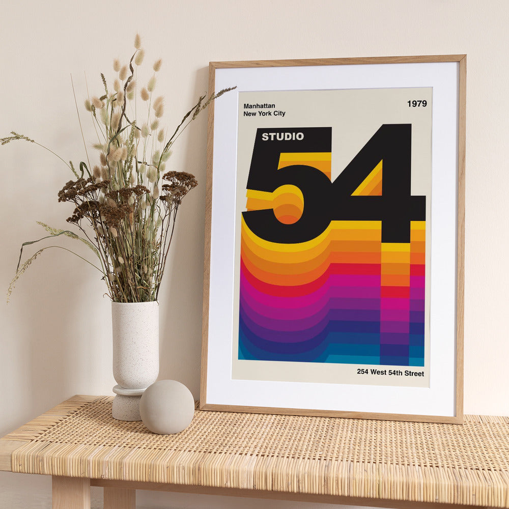 Studio 54 Retro Design - Art Print by Retrodrome