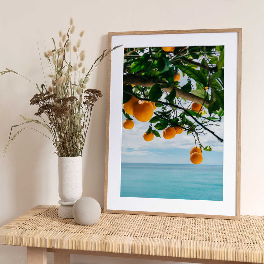 Amalfi Coast Oranges IV - Art Print by Bethany Young