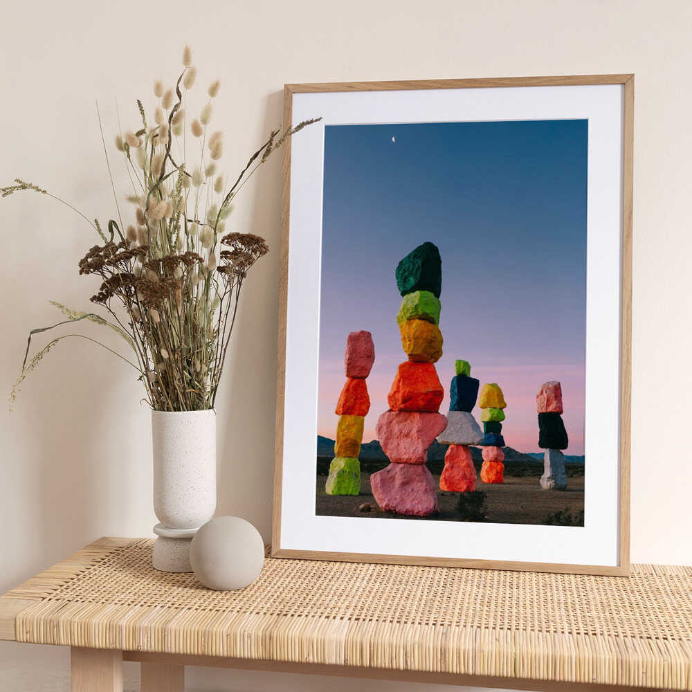 Seven Magic Mountains Moon IV - Art Print by Bethany Young