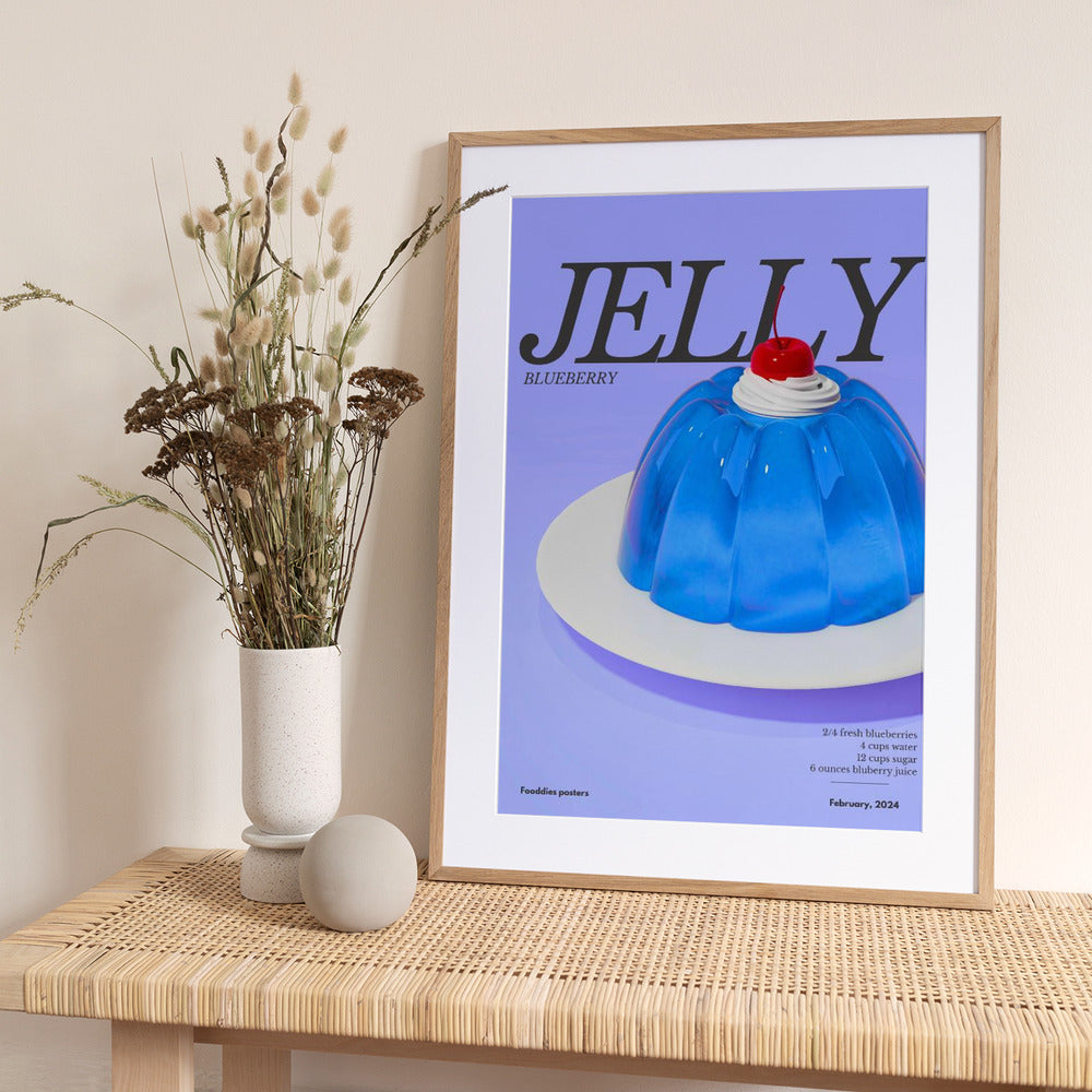 Blue Jelly - Art Print by Julia Ramiro