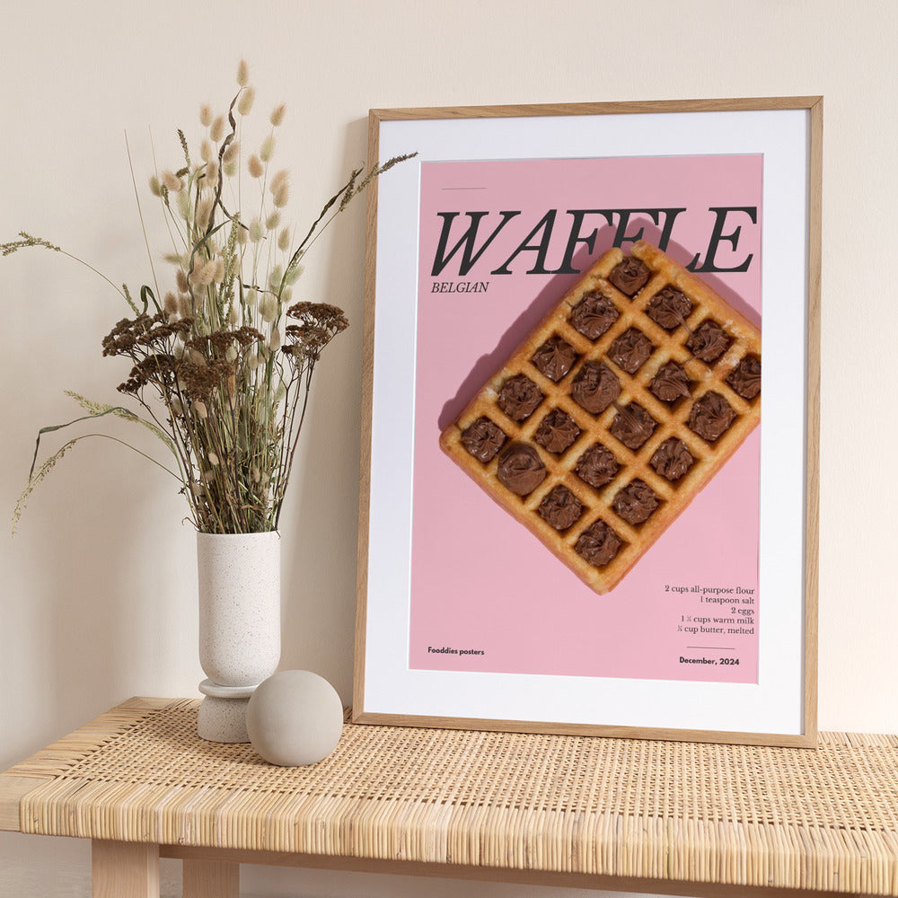 Belgian Waffle - Art Print by Julia Ramiro