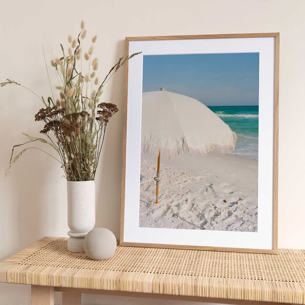 Beach Umbrella - Art Print by Bethany Young