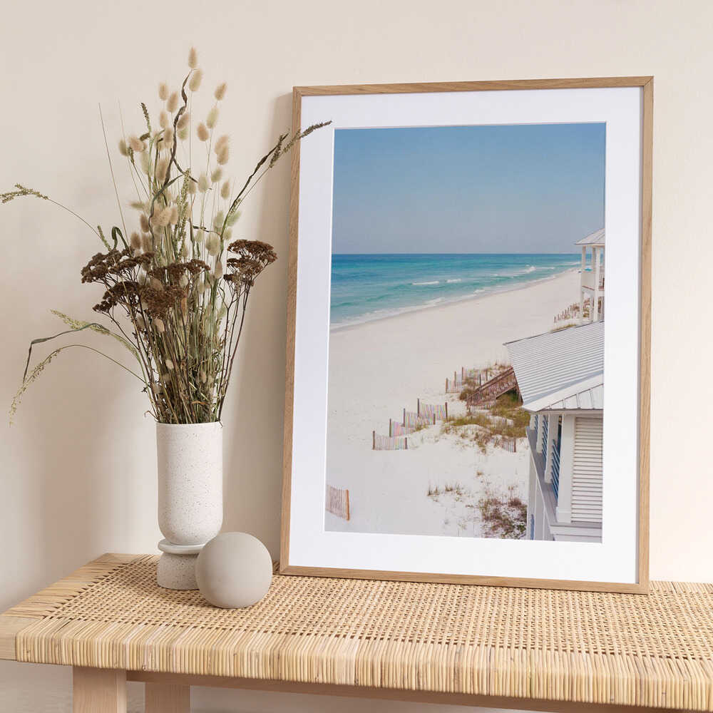 Summer Beach House - Art Print by Bethany Young