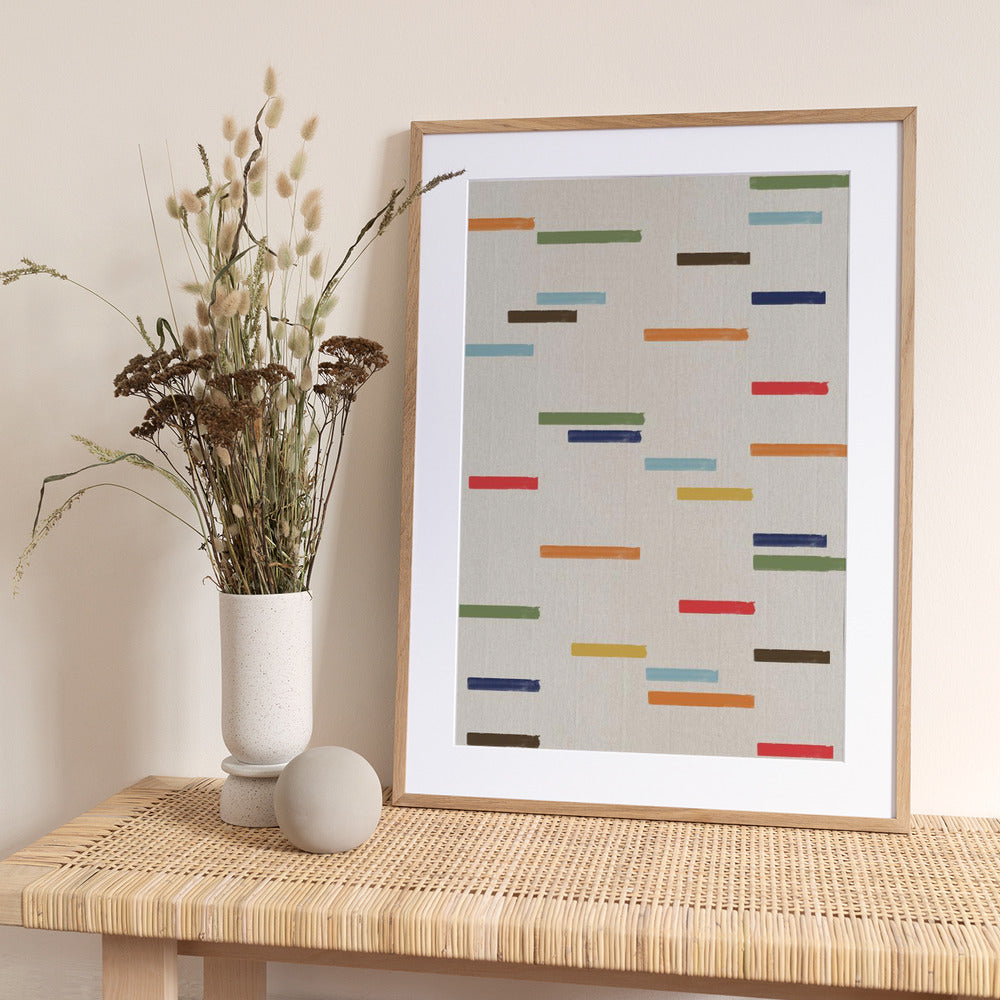 Floating Stripes - Art Print by THE MIUUS STUDIO