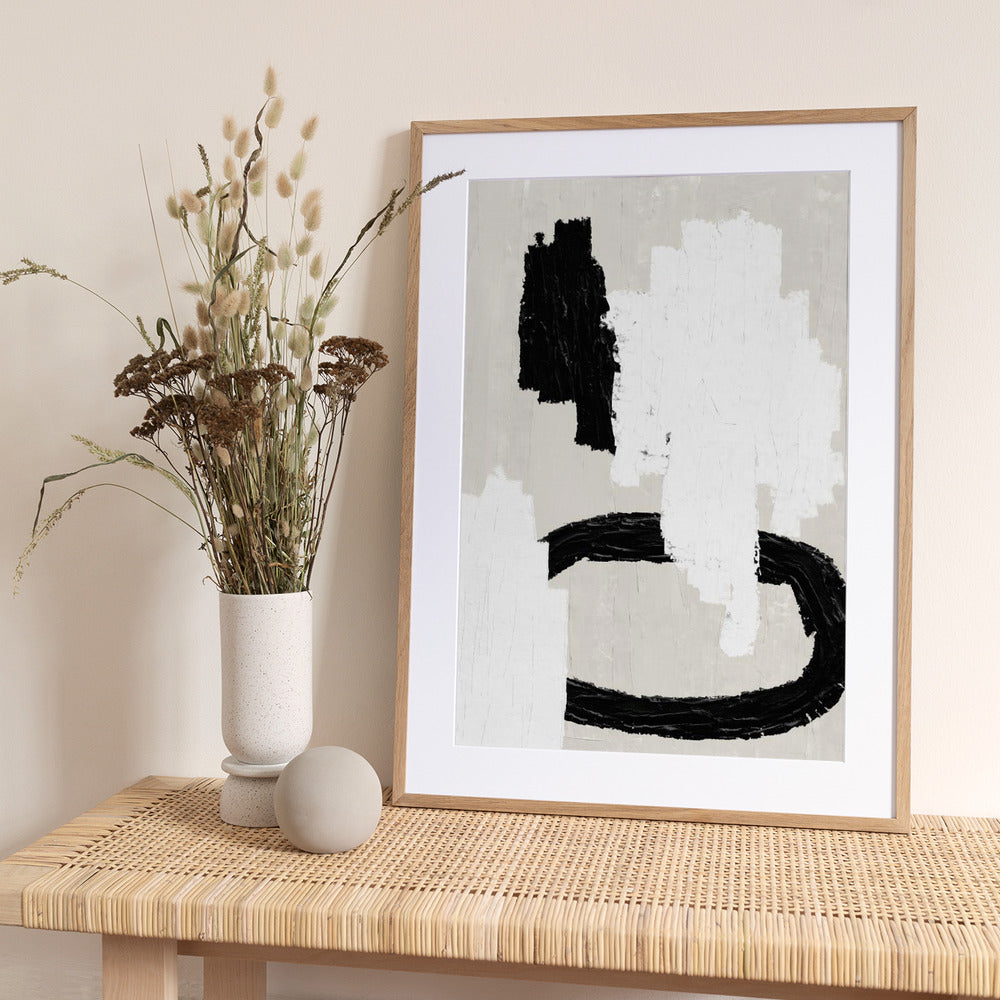 Monochrome Strokes - Art Print by THE MIUUS STUDIO