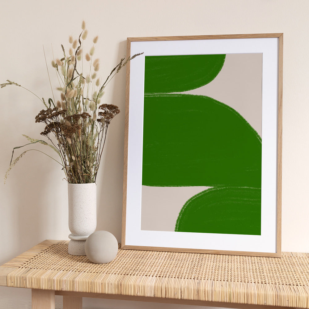 Green Waves Harmony - Art Print by THE MIUUS STUDIO