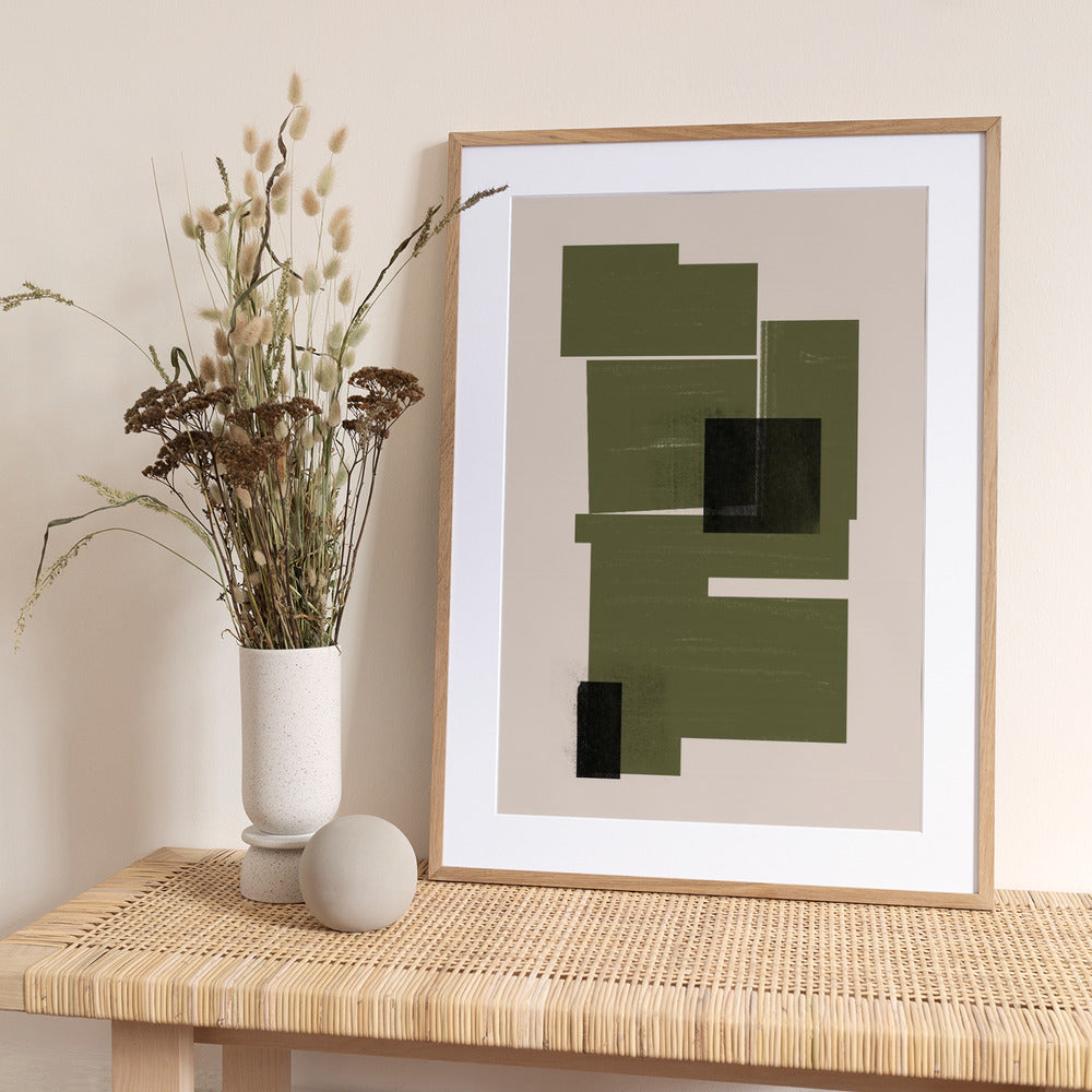 Structured Blocks - Art Print by THE MIUUS STUDIO