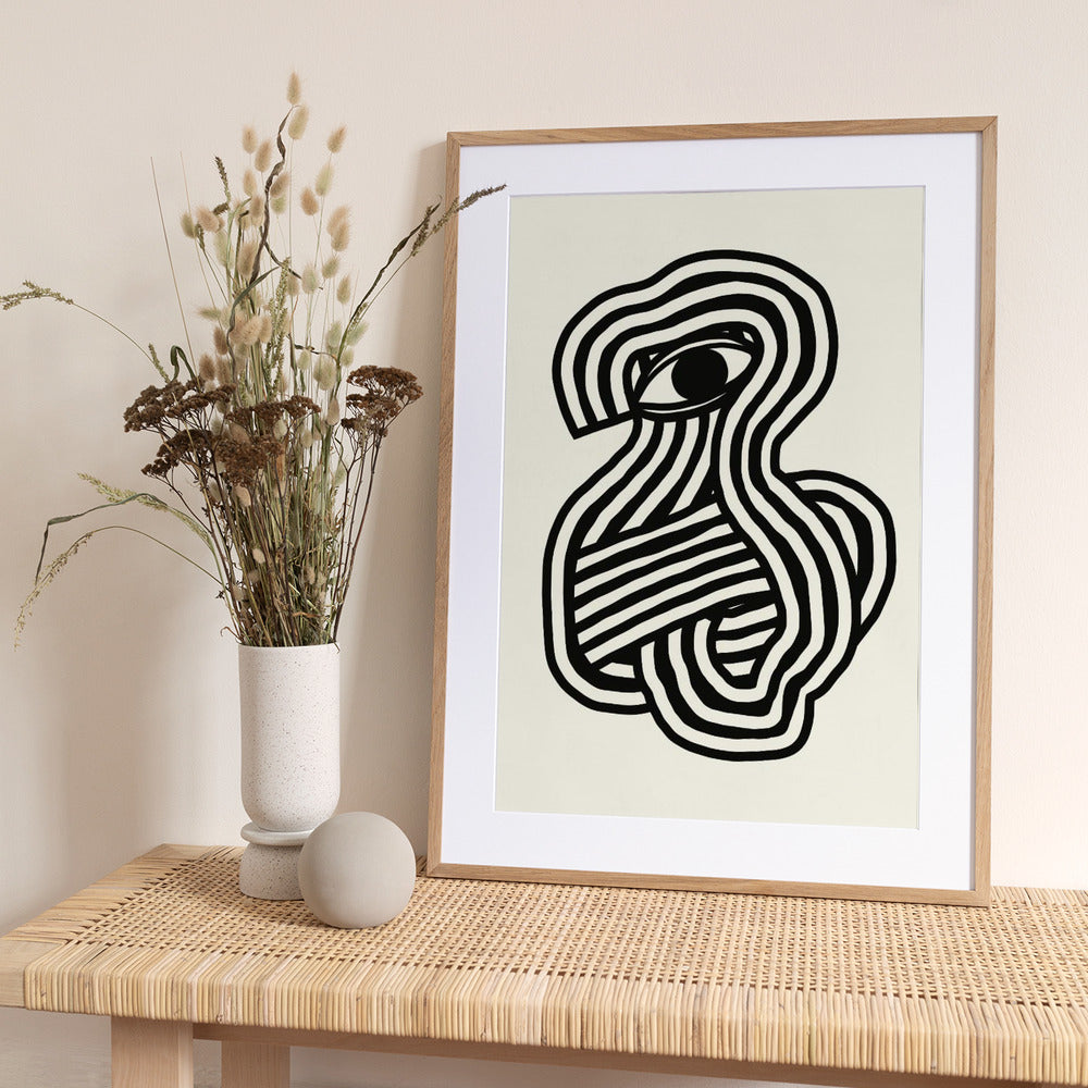 Third eye abstract - Art Print by Little Dean