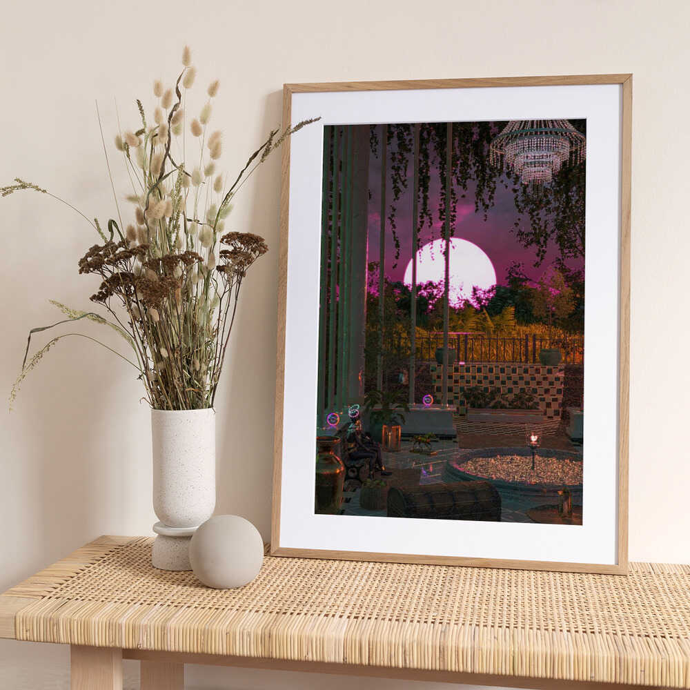 Purple Moon Palace - Art Print by CosmoZach