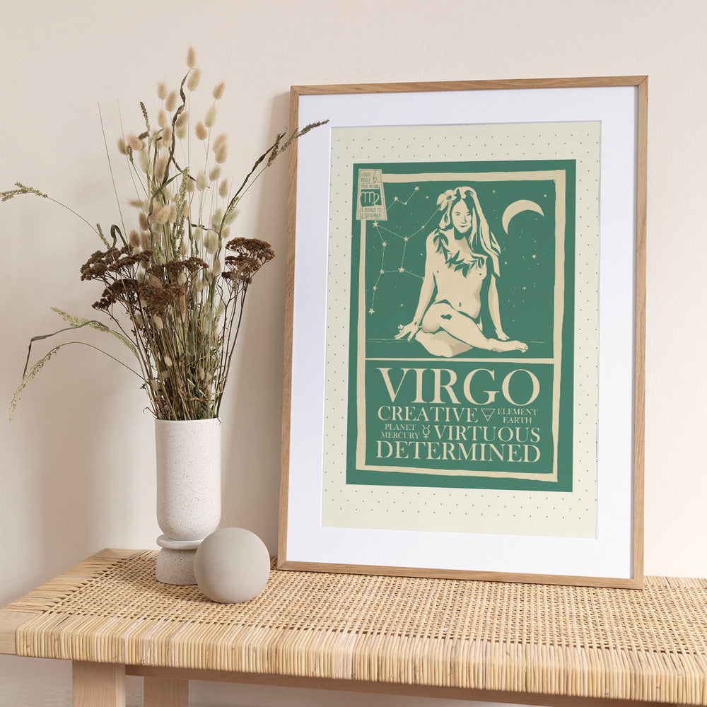 Virgo poster - Art Print by Dion Gem