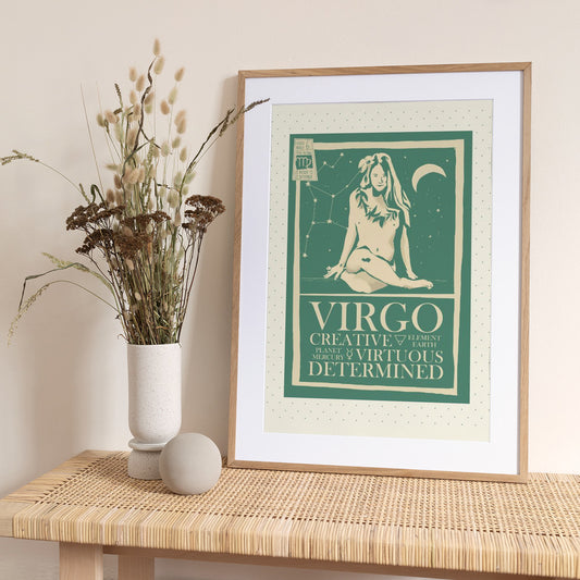 Virgo poster - Art Print by Dion Gem