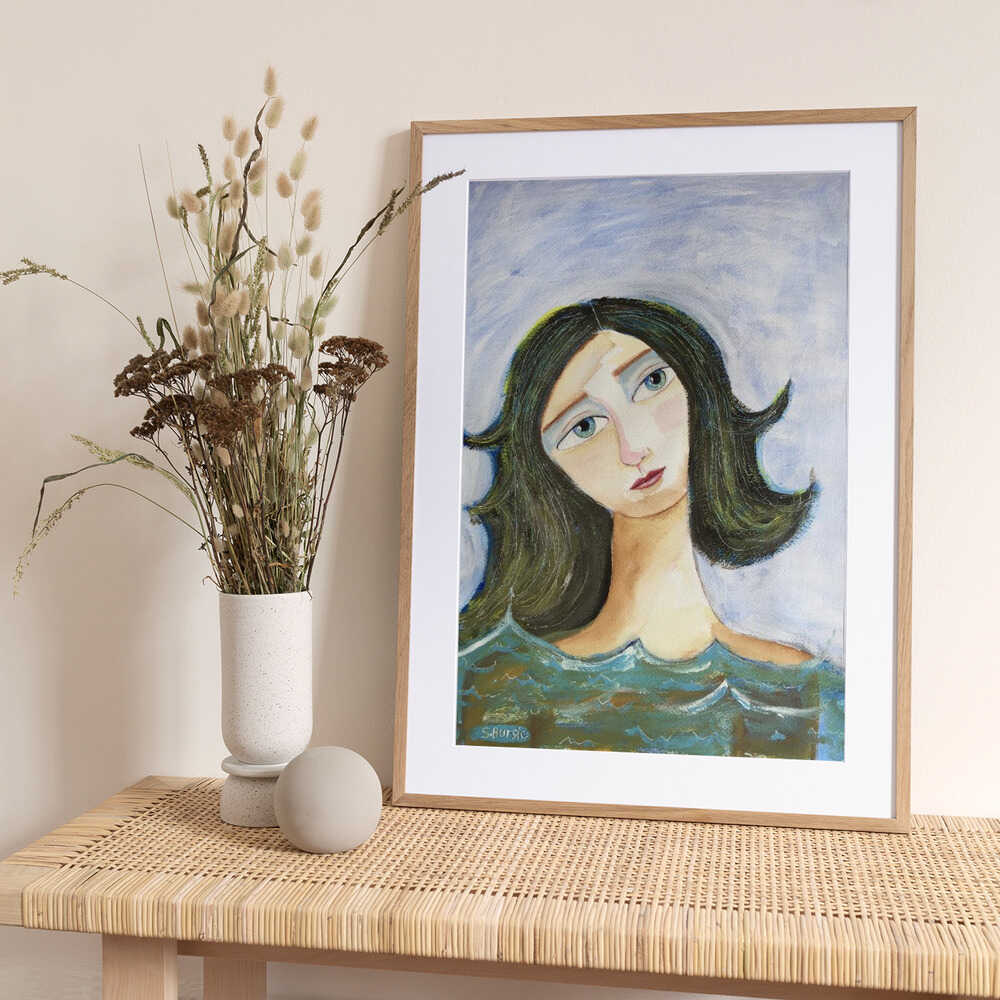 Ocean Swimmer - Art Print by Sharyn Bursic