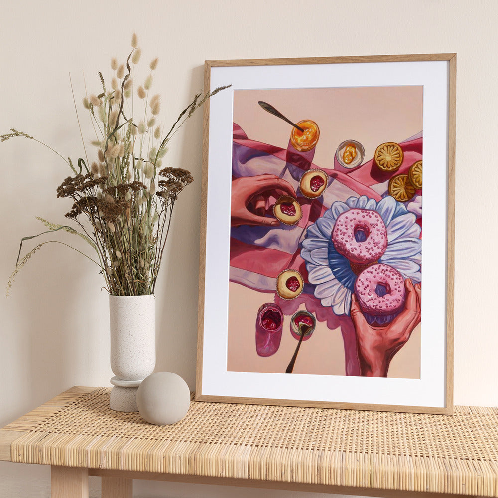 On Wednesdays, We Eat Pink - Art Print by Anna Zdanowicz