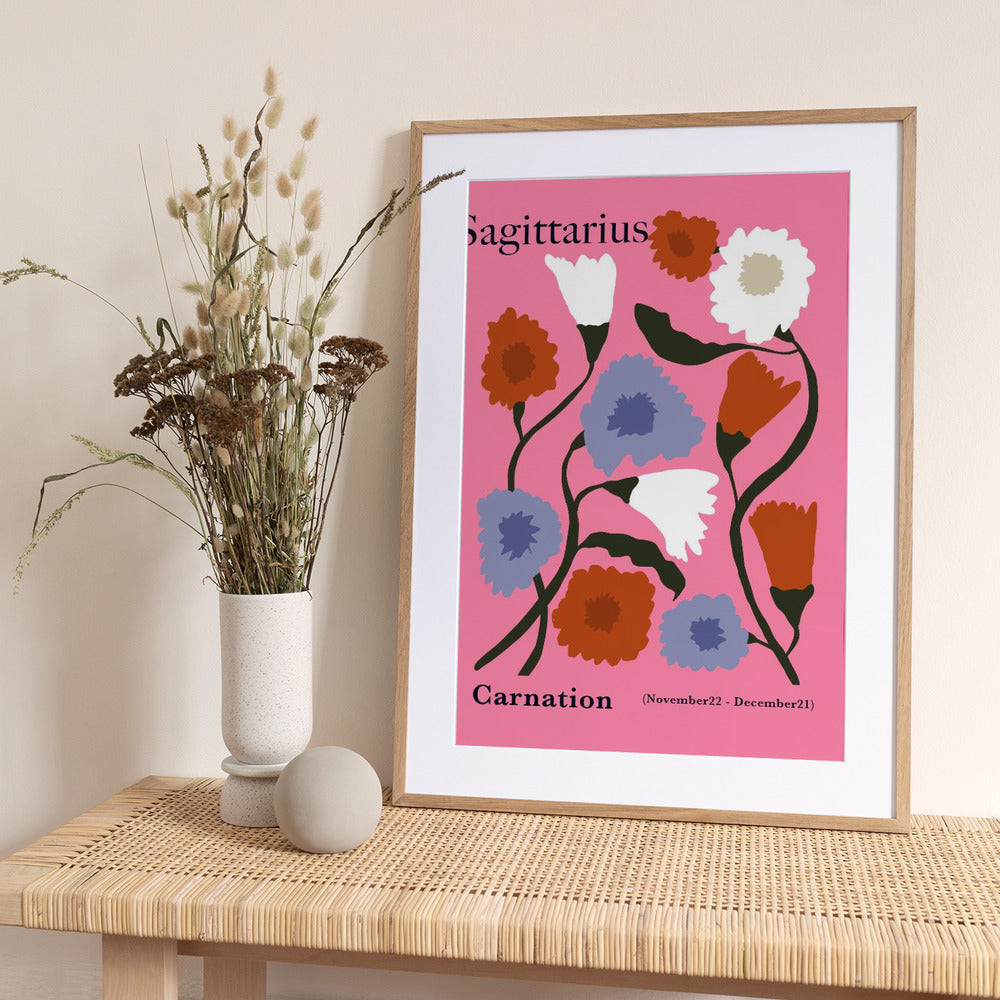 Sagitlarius Carnation - Art Print by Miho Art Studio