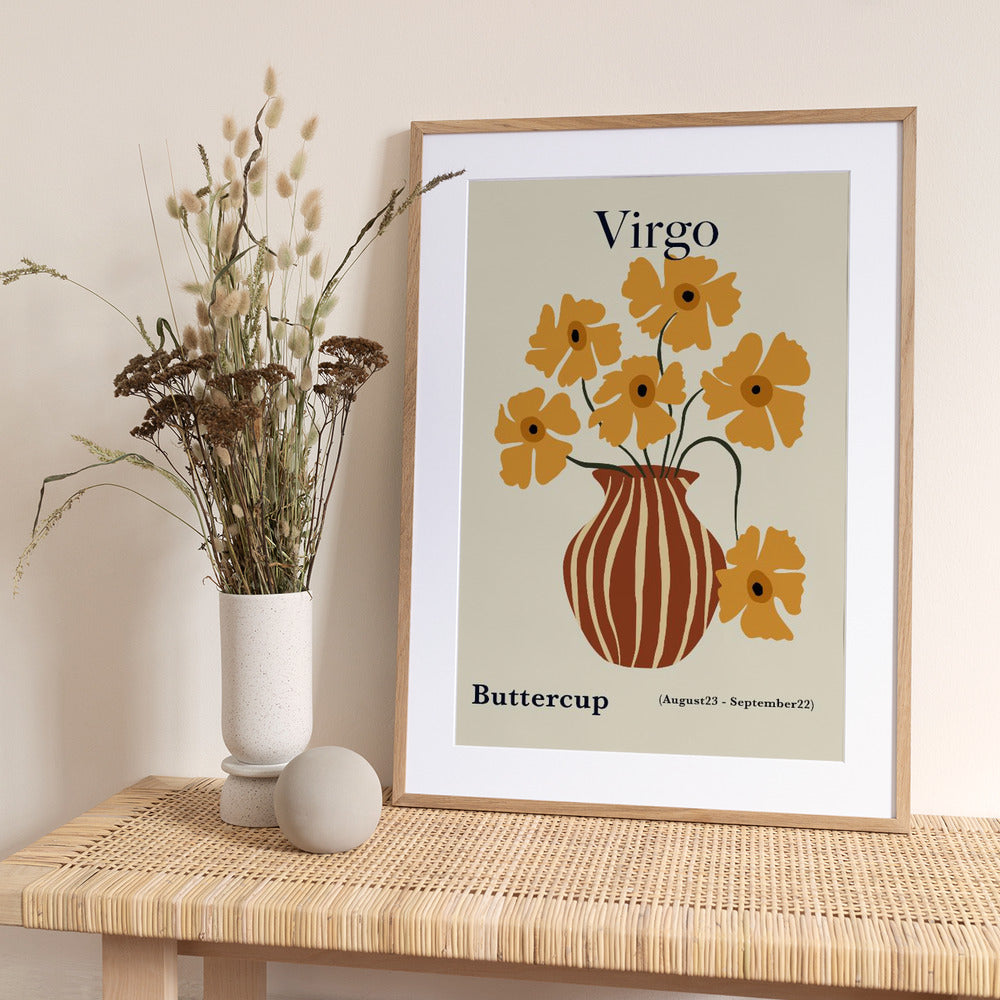 Virgo Buttercup - Art Print by Miho Art Studio
