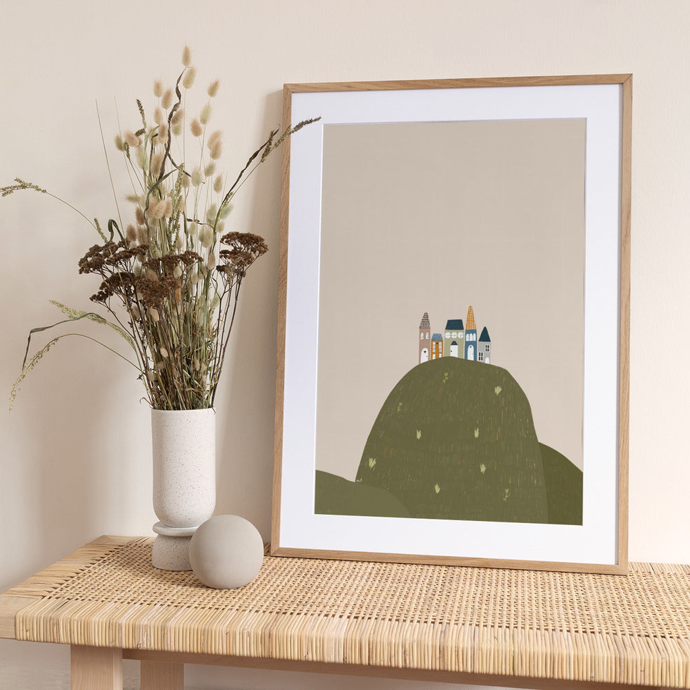 Village Houses - Art Print by Menina Lisboa