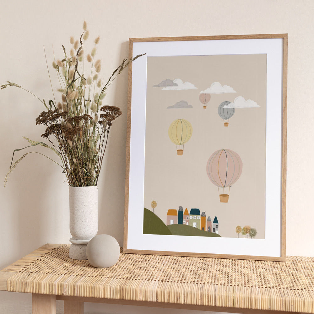 Hot Air Balloons - Art Print by Menina Lisboa