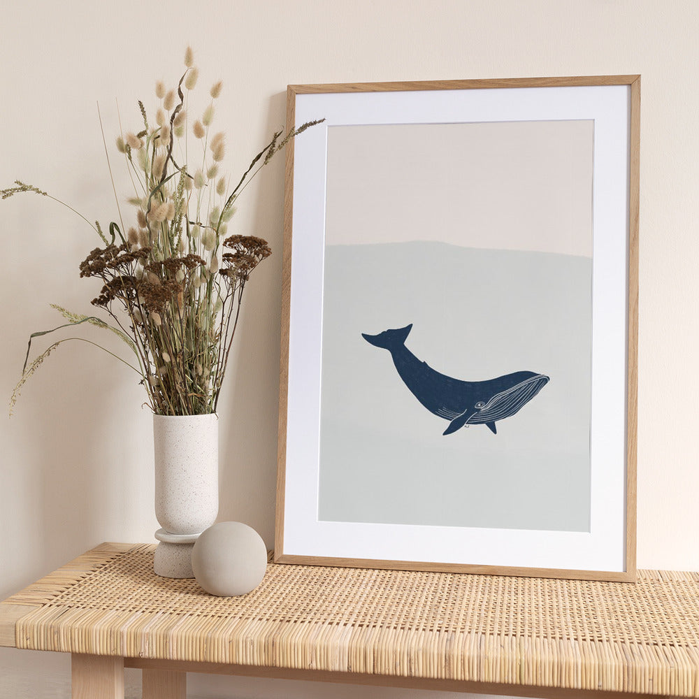 Blue Whale - Art Print by Menina Lisboa