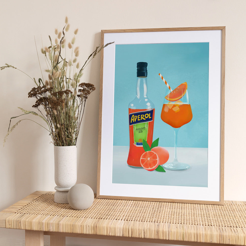 Aperol Spritz - Art Print by Petra Lizde