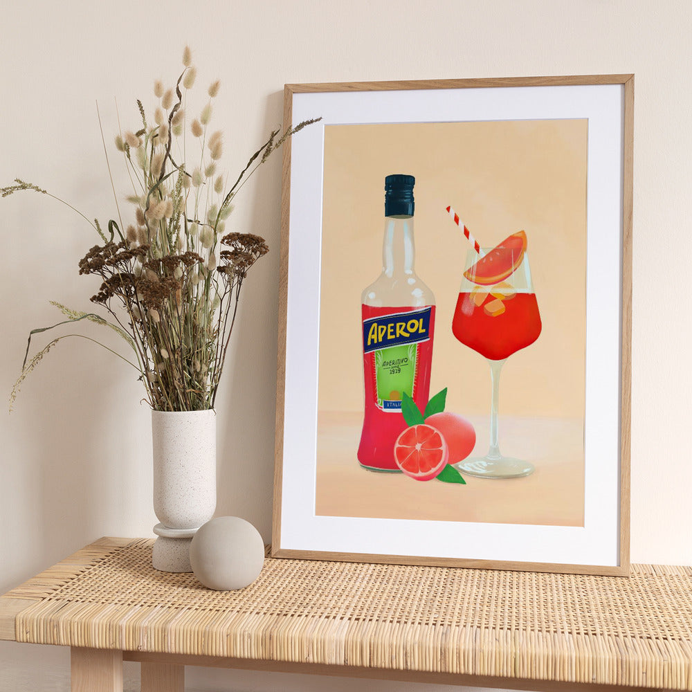 Aperol Spritz - Art Print by Petra Lizde