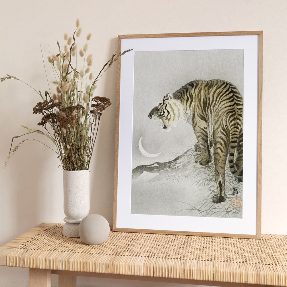 Roaring Tiger - Art Print by Ohara Koson