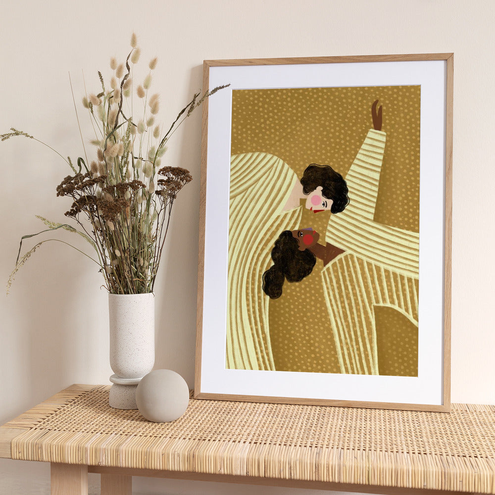 Two Line Women - Art Print by Bea Müller