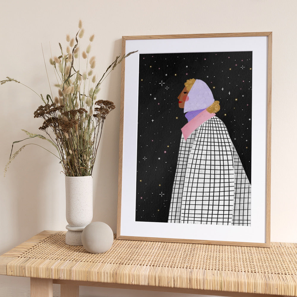 The Lady with the Stars - Art Print by Bea Müller