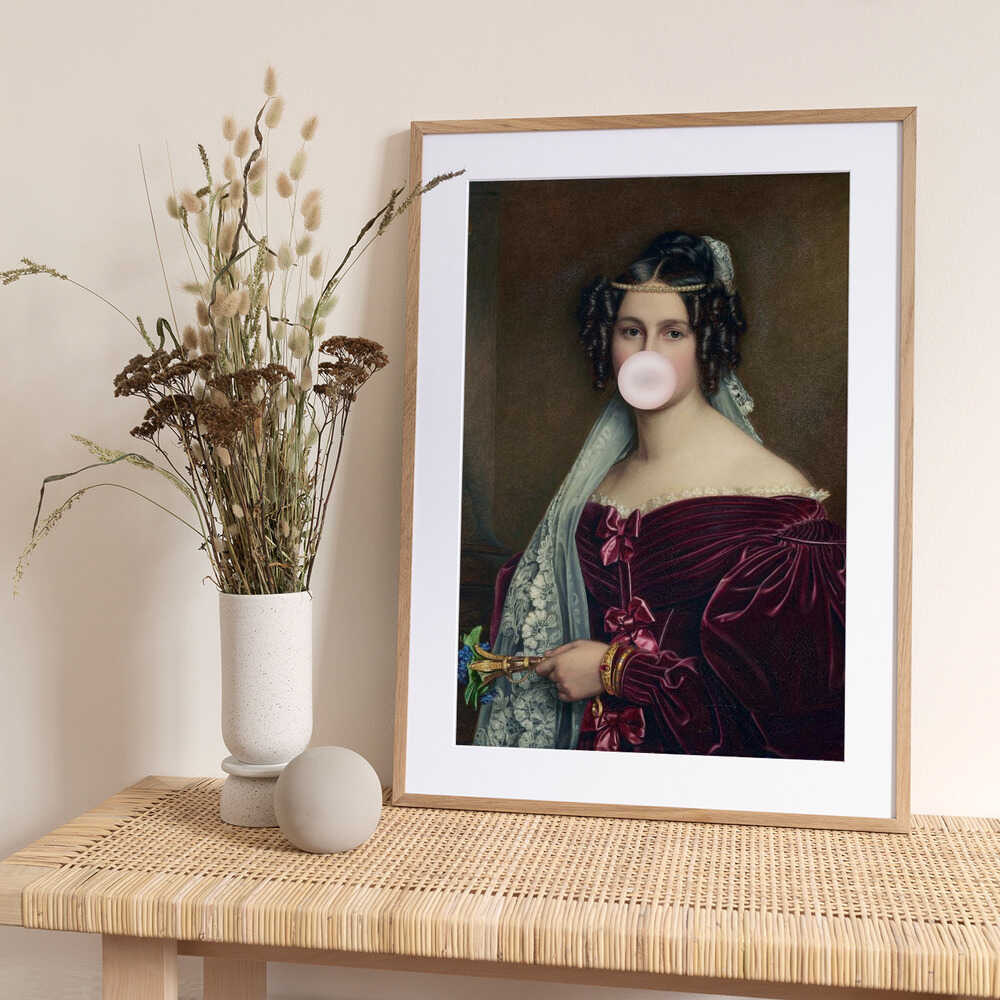 Bubblegumcrescentia Ratioiso - Art Print by Talitha McQueen