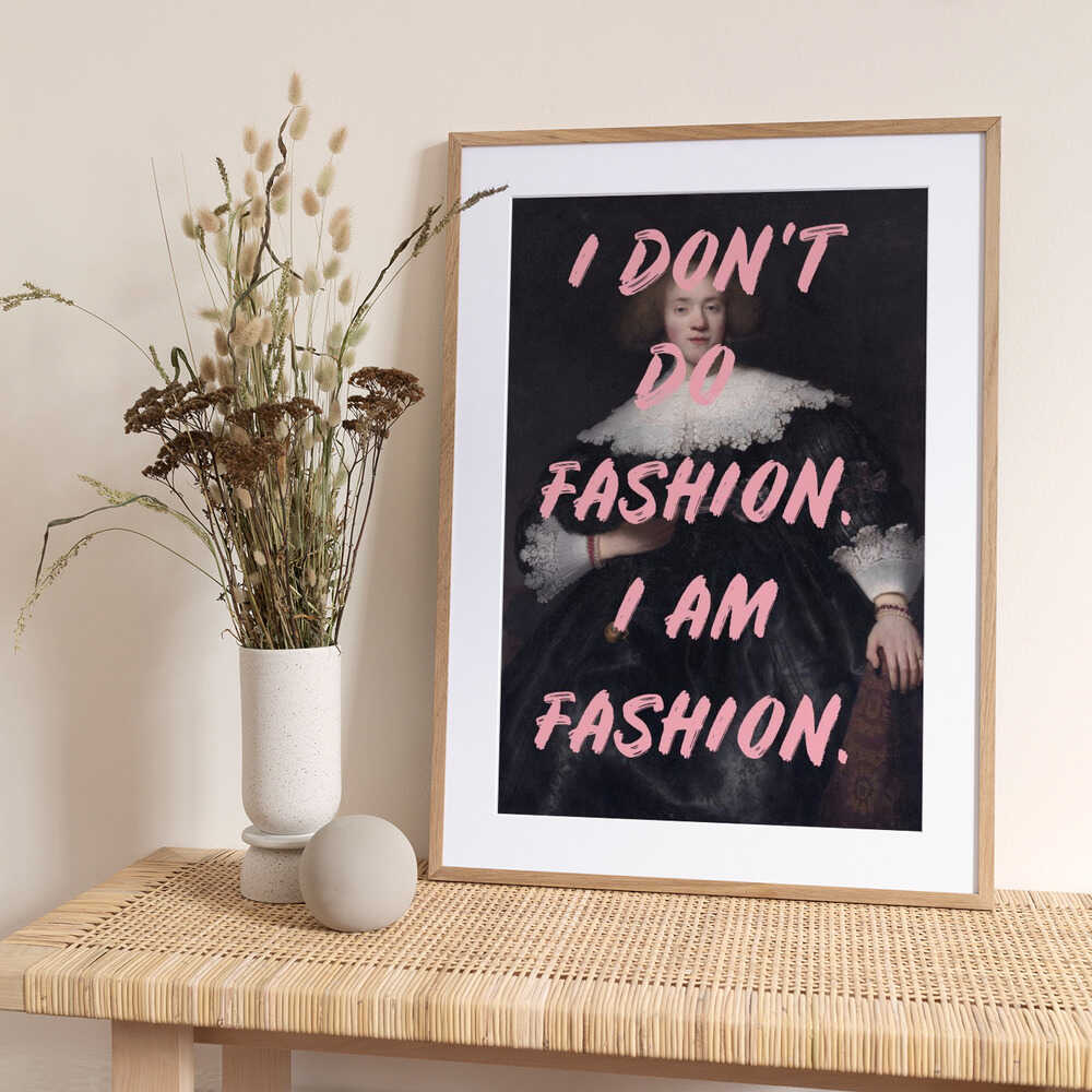 Iamfashionii Ratioiso - Art Print by Talitha McQueen