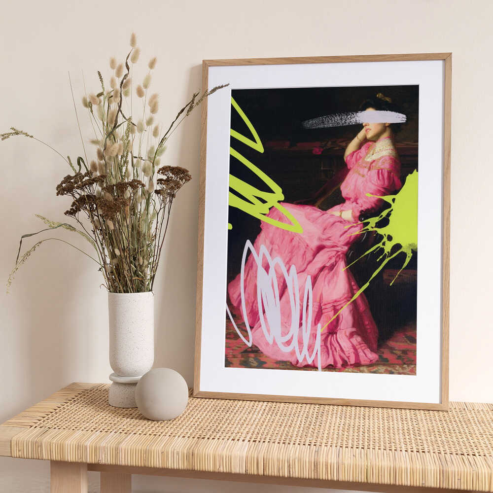 Neonpinkdress Ratioiso - Art Print by Talitha McQueen