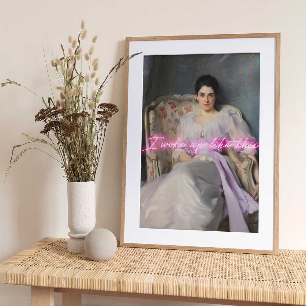 Neonwokeuplikethis3 Ratioiso - Art Print by Talitha McQueen