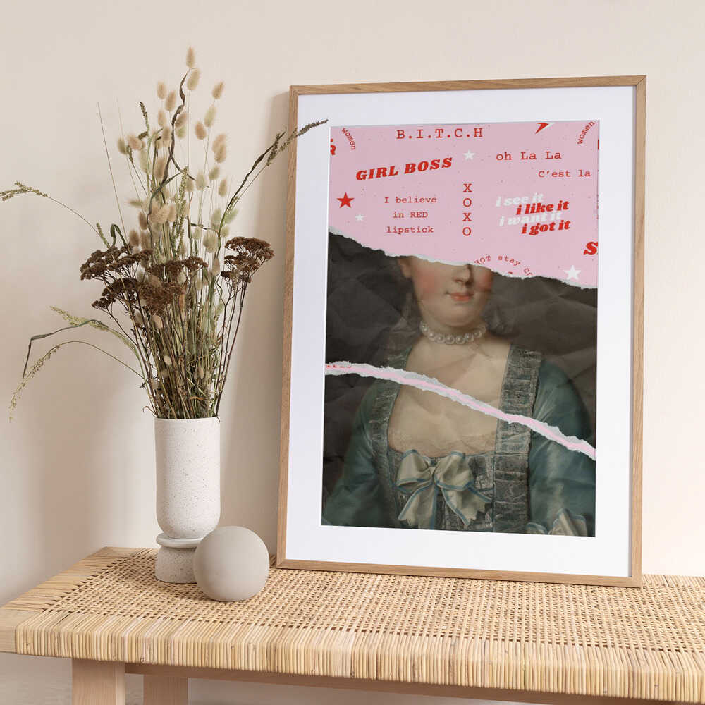 Girlbossmarie Ratioiso - Art Print by Talitha McQueen