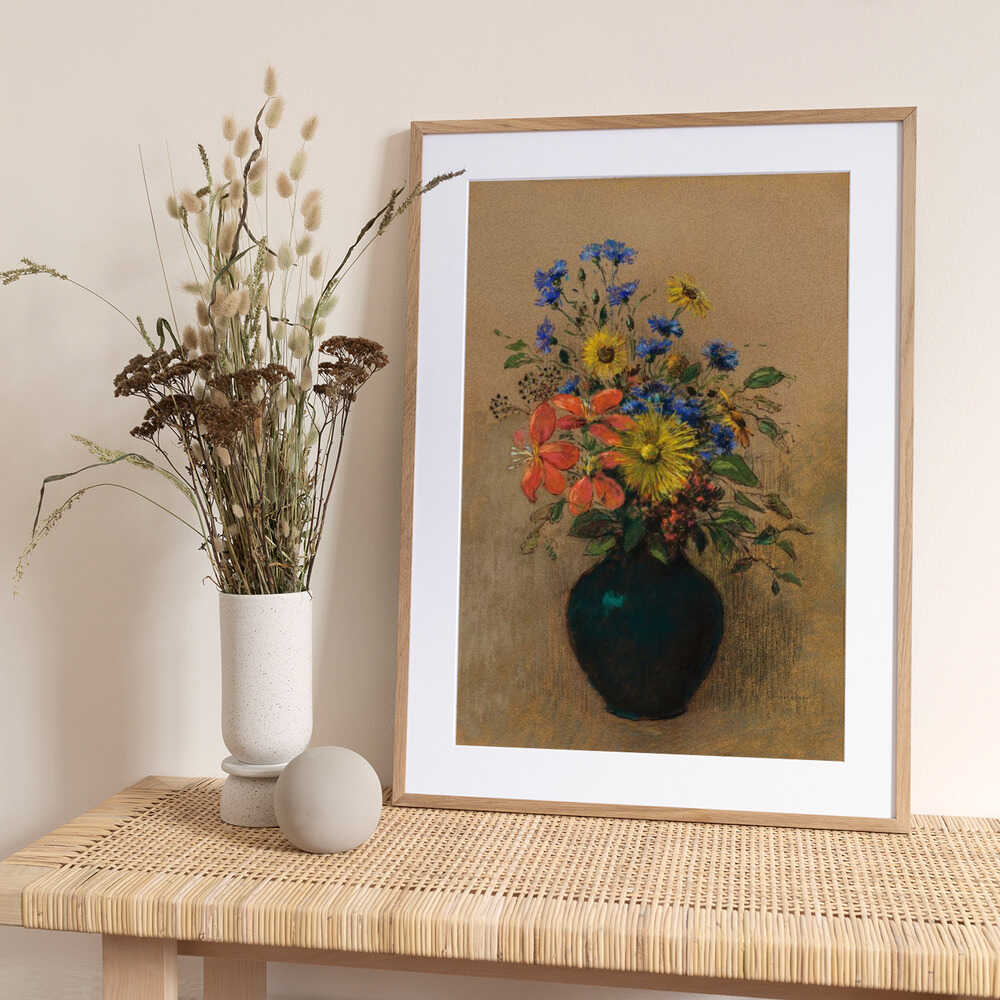 Wildflowers - Art Print by Odilon Redon