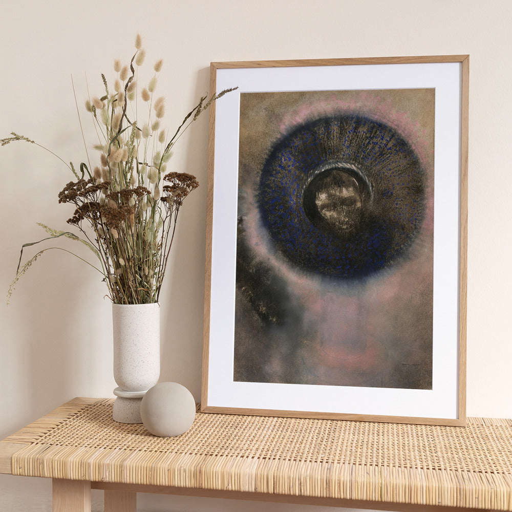 Head Within an Aureole - Art Print by Odilon Redon