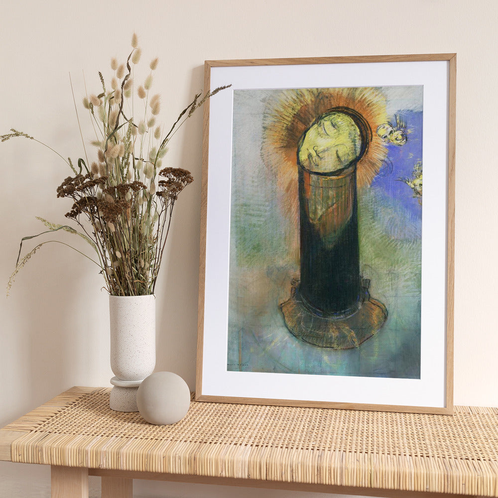 The Head of John the Baptist - Art Print by Odilon Redon