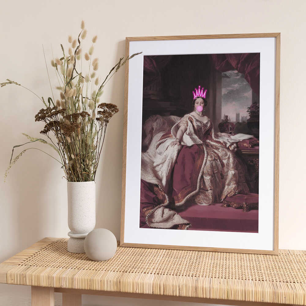 Queenvictoriabubblegum2 Ratio2x3 - Art Print by Talitha McQueen