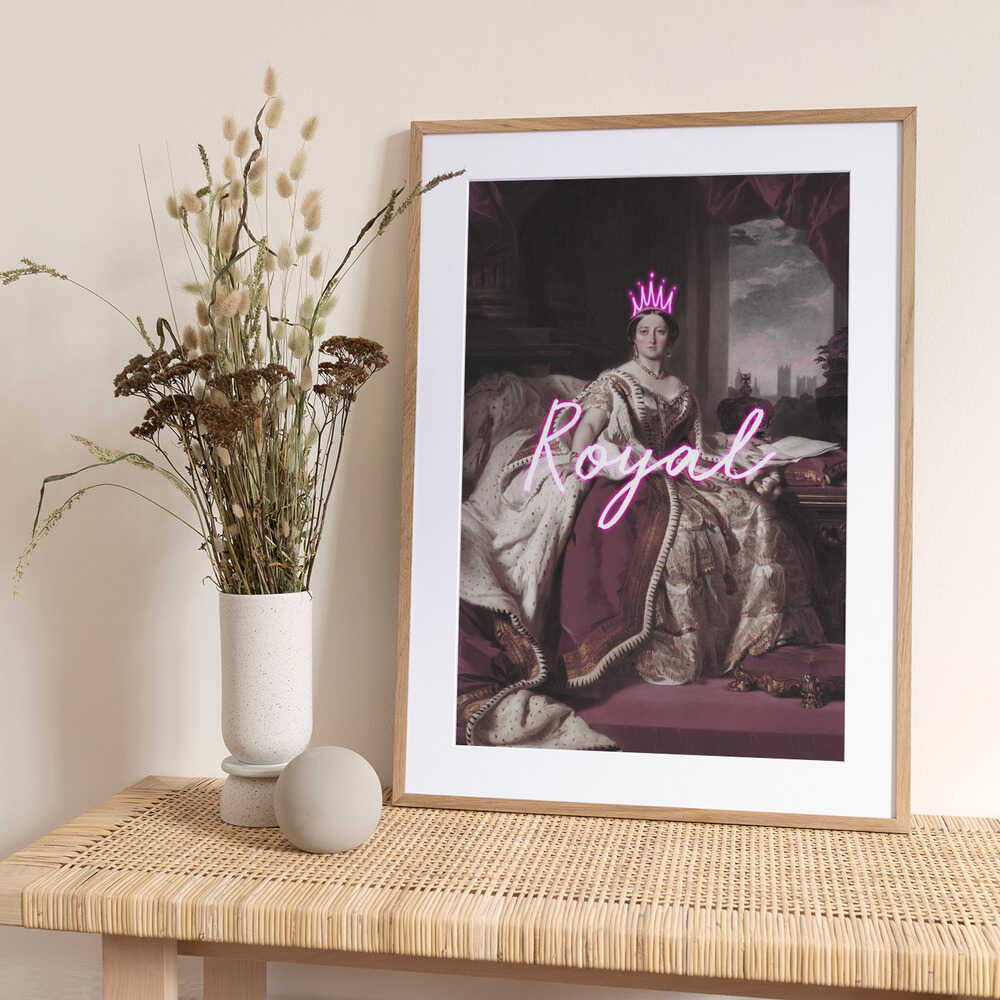 Queenvictoriaroyalneon Ratioiso - Art Print by Talitha McQueen