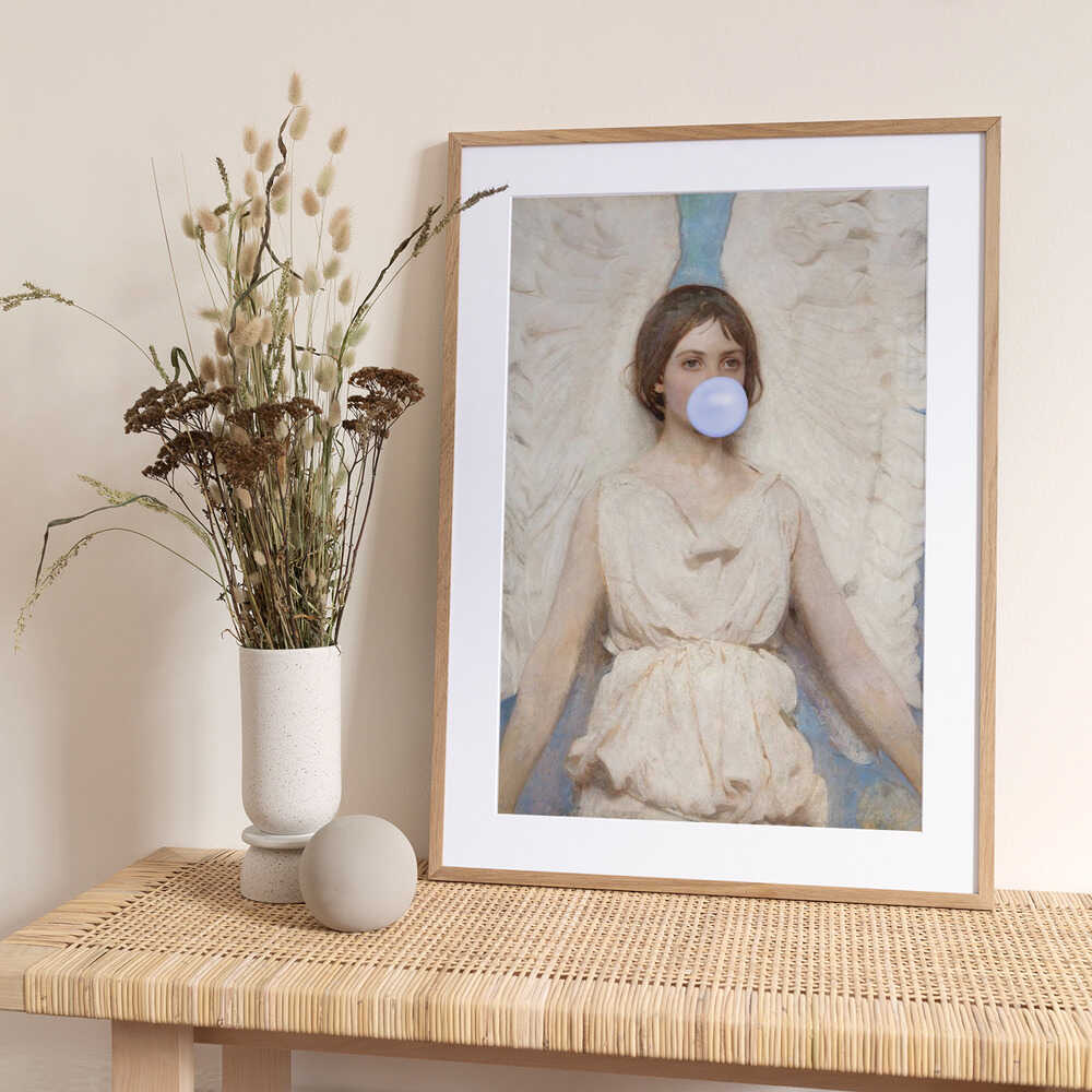 Angelpurplebg Ratioiso - Art Print by Talitha McQueen