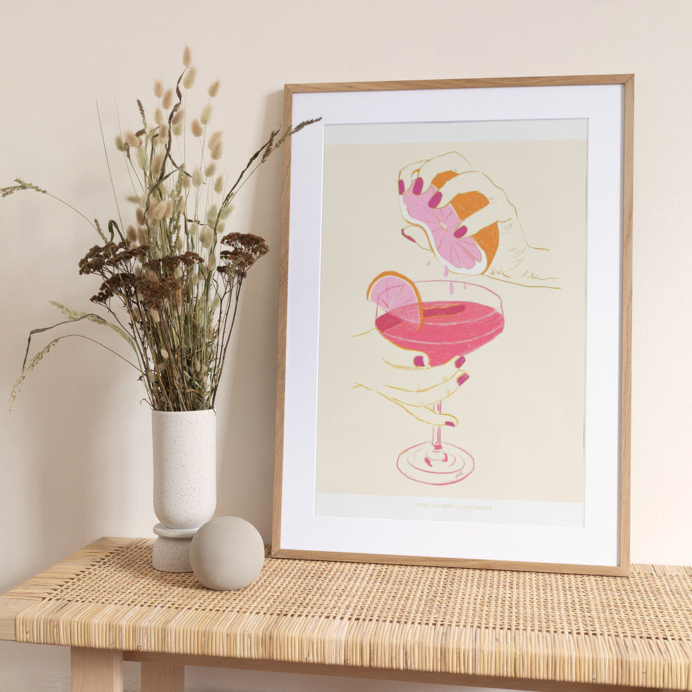 Jlr Cocktail2 Copy - Art Print by Jenny Liz Rome