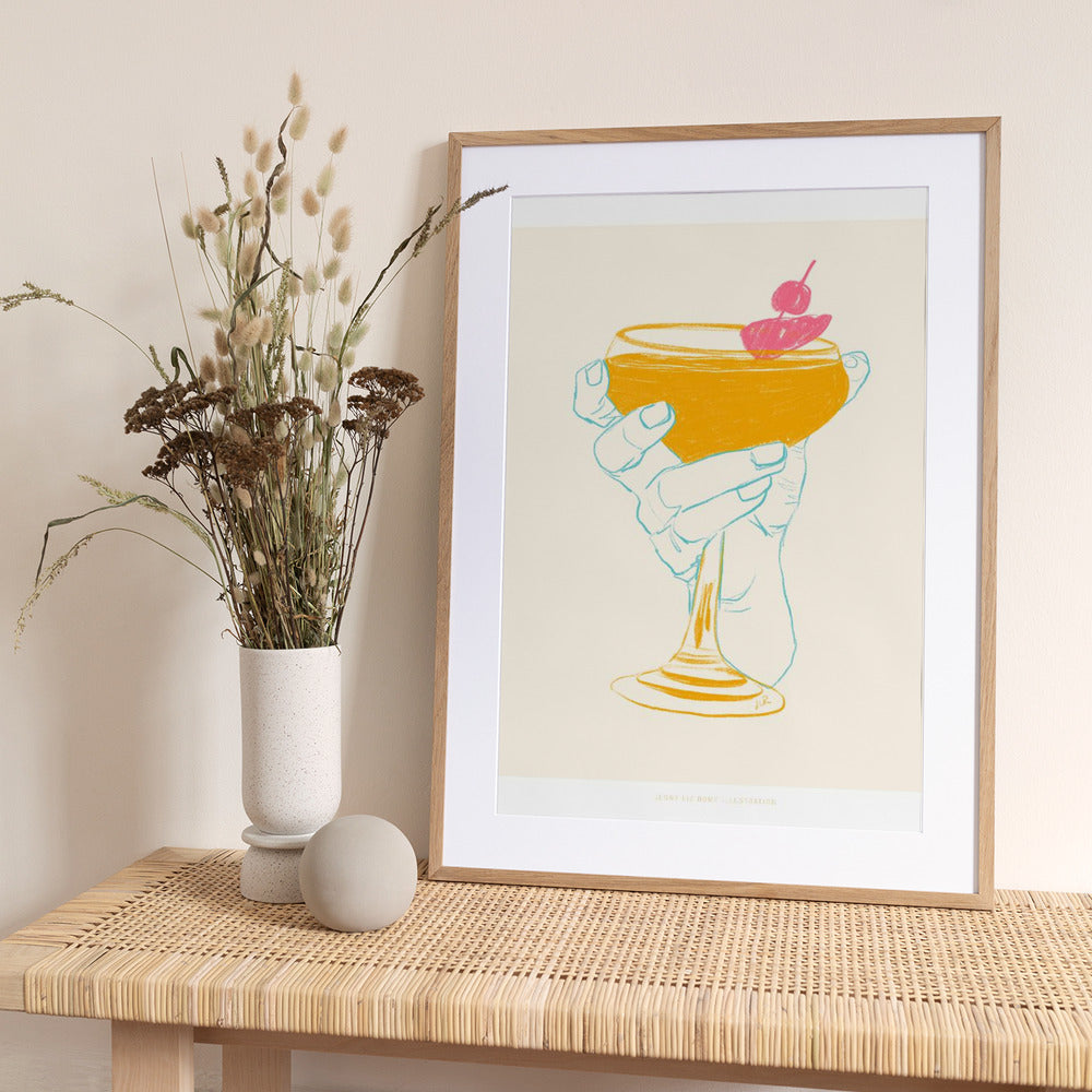 Jlr Cocktail1 - Art Print by Jenny Liz Rome