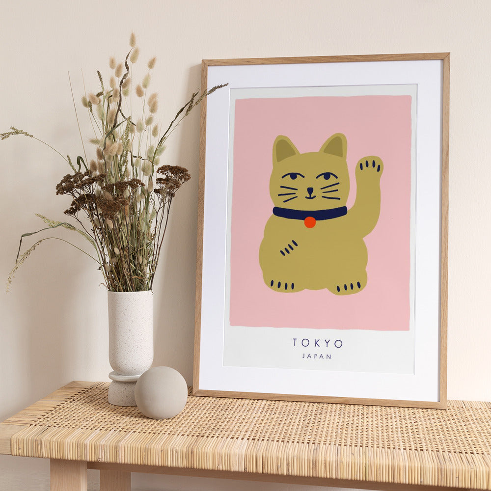 Maneki Neko – Lucky Cat - Art Print by Maren Gross
