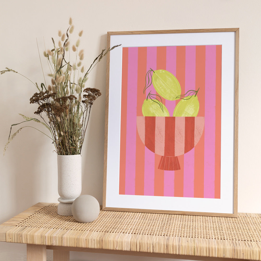 Bowl Of Lemons - Art Print by Melissa Donne