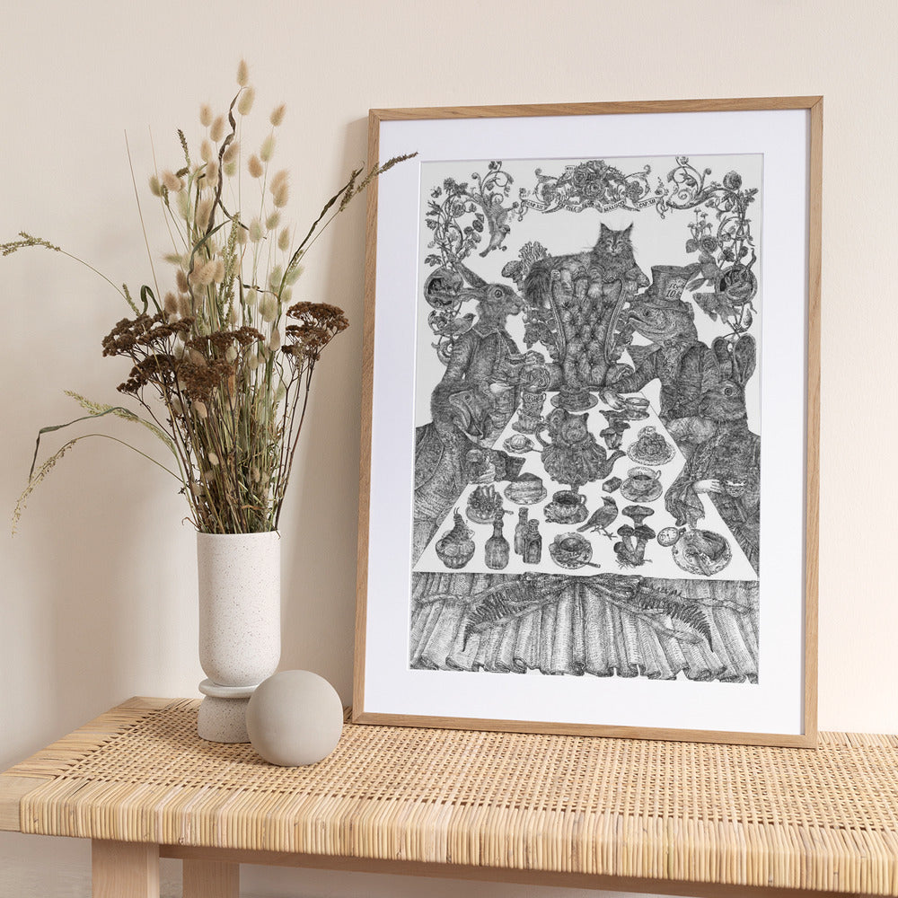 Mad Tea Party - Art Print by Nicole Bustamante