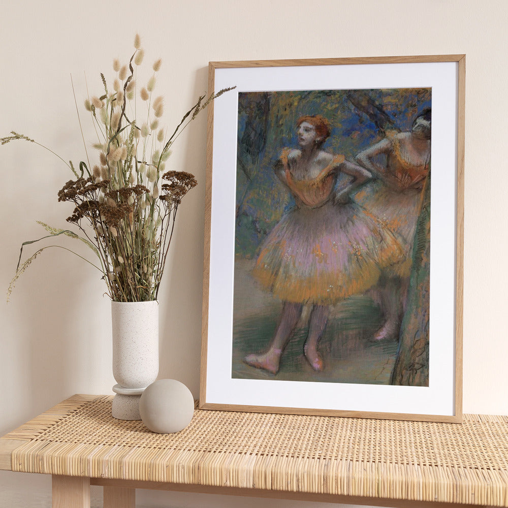 Two Dancers - Art Print by Edgar Degas