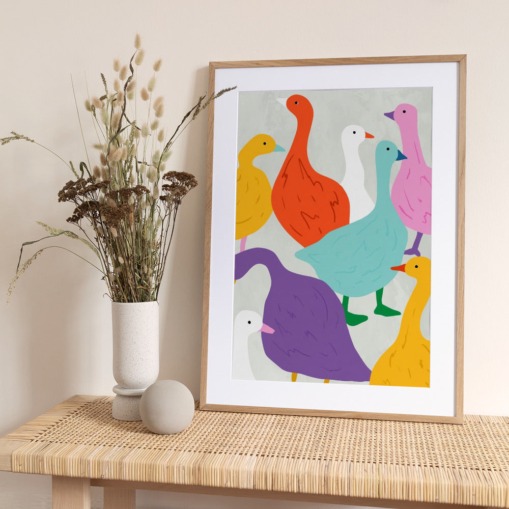 Duck Around & Find Out - Art Print by Uma Gokhale